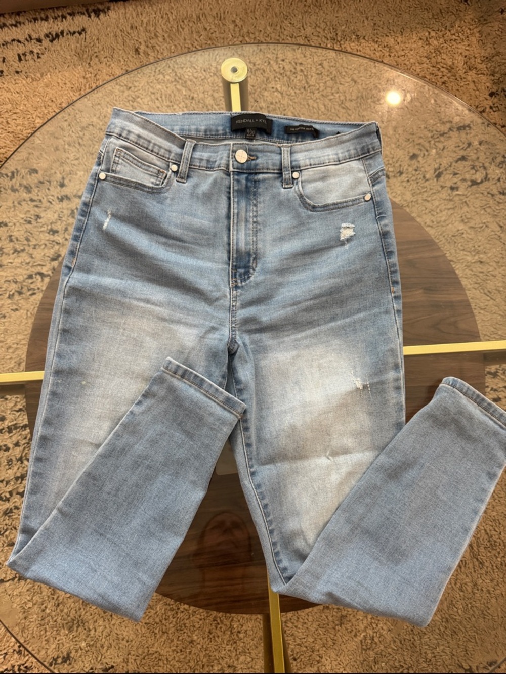 Kendall & Kylie Light Blue High-Rise Skinny Jeans